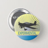 Badge Rond 5 Cm Avion expérimental (Devant & derrière)