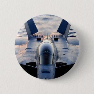 Badge Rond 5 Cm Avion militaire