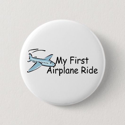 Badge Rond 5 Cm Avion mon premier tour d'avion (Devant)