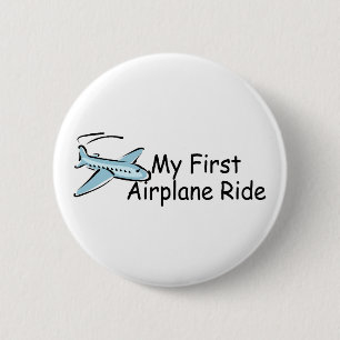 Badge Rond 5 Cm Avion mon premier tour d'avion