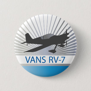 Badge Rond 5 Cm Avion Vans RV-7