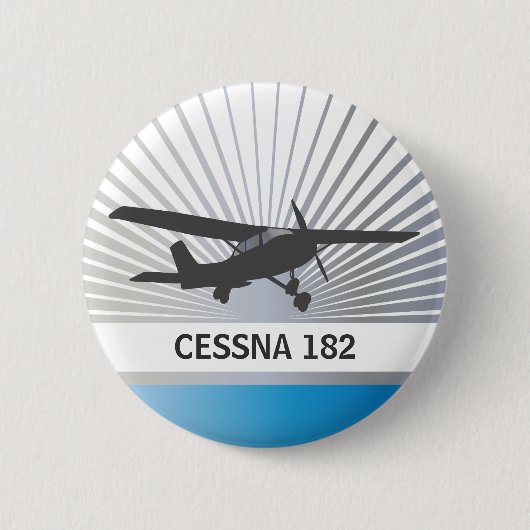 Badge Rond 5 Cm Avions à haute voilure (Devant)