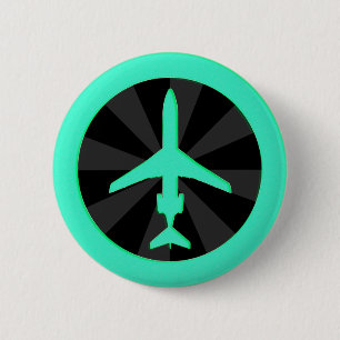 Badge Rond 5 Cm Avions à réaction