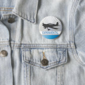 Badge Rond 5 Cm Avions expérimentaux (En situation)