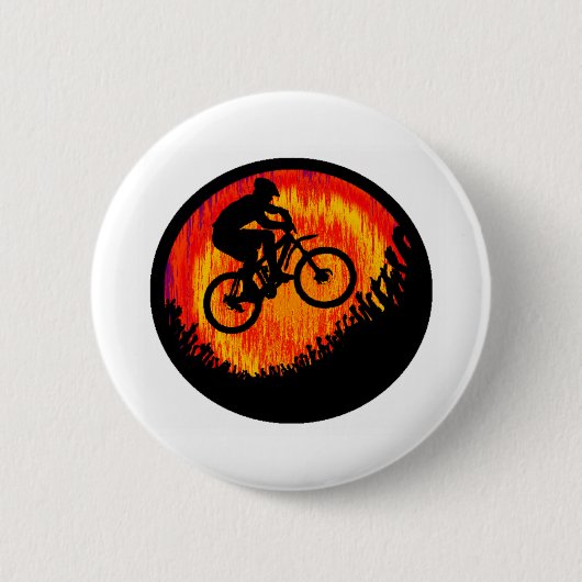 Badge Rond 5 Cm Avis d'âmes de vélo (Devant)
