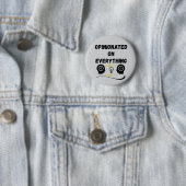 Badge Rond 5 Cm Avis Sur Tout (En situation)