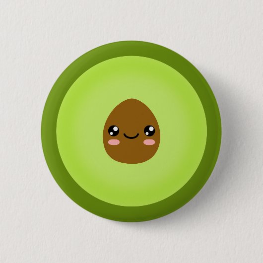 Badge Rond 5 Cm Avocado (Devant)