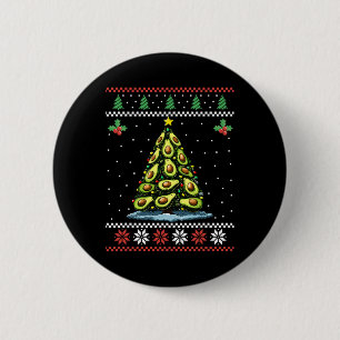 Badge Rond 5 Cm Avocado Noël Arbre Vilain Noël Sweat Noël Noël