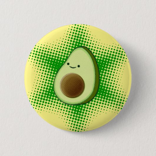 Badge Rond 5 Cm Avocado Superstar (Devant)