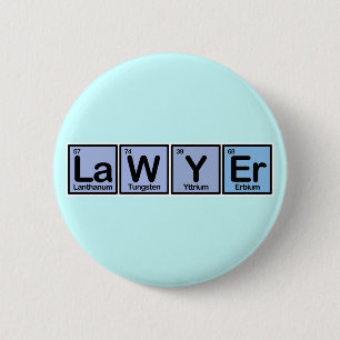 Badge Rond 5 Cm Avocat fait d'éléments