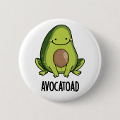 Badge Rond 5 Cm Avocatoad Drôle Avocado Toad Pun (Devant)
