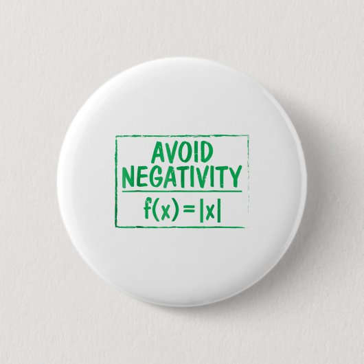 Badge Rond 5 Cm Avoid Negativity Funny Math Problem Engineer T-shi (Devant)