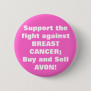 Badge Rond 5 Cm Avon : Bouton de cancer du sein