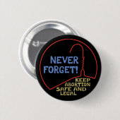 Badge Rond 5 Cm Avortement sûr et juridique (Devant & derrière)