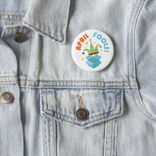 Badge Rond 5 Cm Avril Fools (En situation)