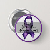 Badge Rond 5 Cm Avril Mois de sensibilisation à la maltraitance an (Devant & derrière)