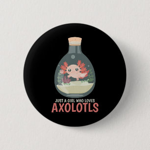 Badge Rond 5 Cm Axolotl Fish Tank Axolotl Questions mignon Anime K