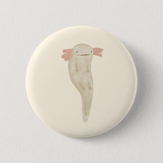 Badge Rond 5 Cm Axolotl flottant (Devant)