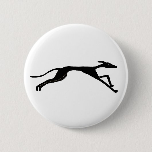 Badge Rond 5 Cm AY- conception de course de lévriers (Devant)