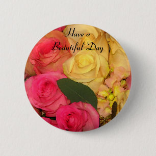 Badge Rond 5 Cm Ayez un beau bouton Day_Button_by Elenne