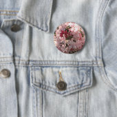 Badge Rond 5 Cm Azalea rose (En situation)
