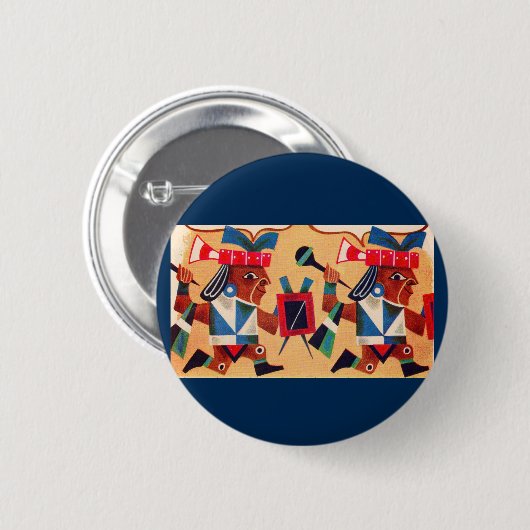 Badge Rond 5 Cm Aztec Aztecs (Devant & derrière)