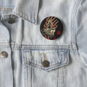 Badge Rond 5 Cm AZTK-Qutzal (En situation)