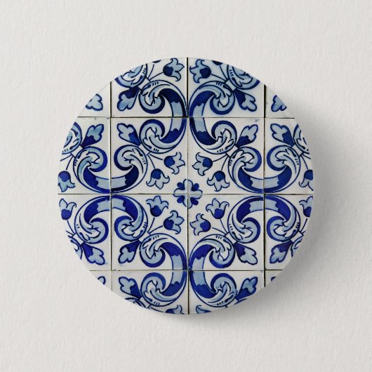 Badge Rond 5 Cm Azulejo (Devant)