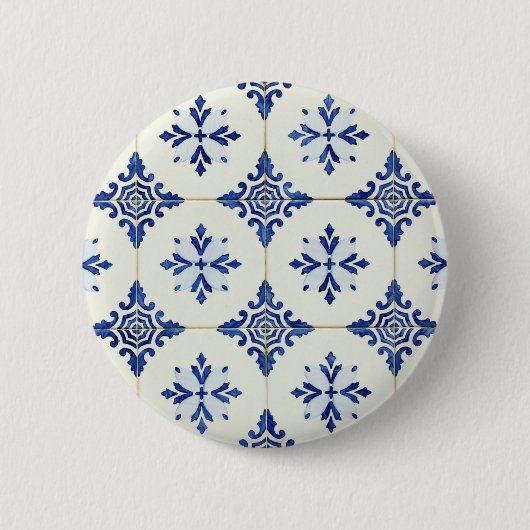 Badge Rond 5 Cm Azulejos (Devant)