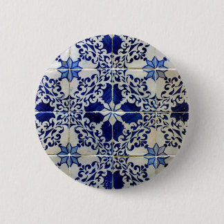 Badge Rond 5 Cm Azulejos, Portuguese Tiles