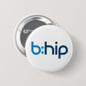 Badge Rond 5 Cm b:bouton hanche - blanc (Devant & derrière)