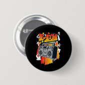 Badge Rond 5 Cm B-boy Hip-hop Break Dancing (Devant & derrière)
