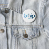 Badge Rond 5 Cm b:hip button - white (En situation)