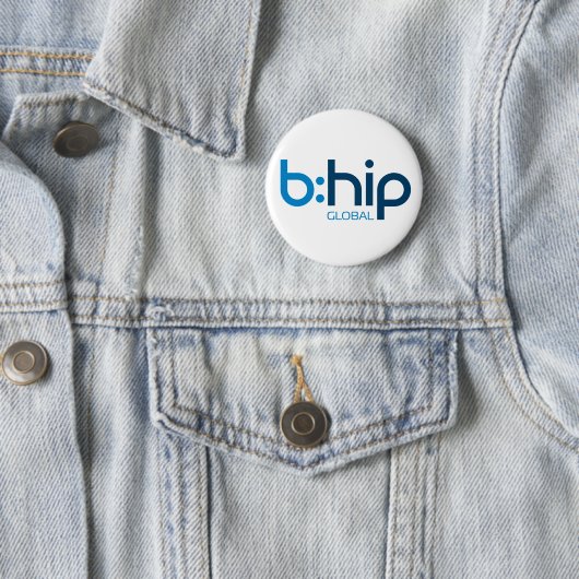 Badge Rond 5 Cm b:hip button - white (En situation)