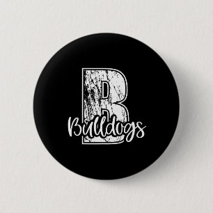 Badge Rond 5 Cm B Pour Bulldogs School Sports Ventilateur Team Spi
