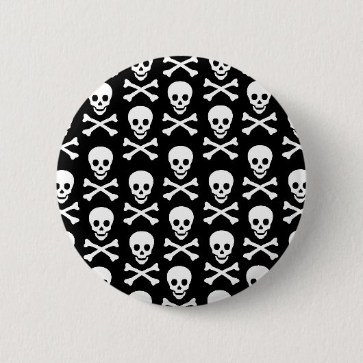 Badge Rond 5 Cm B&W Sket Bones (Devant)