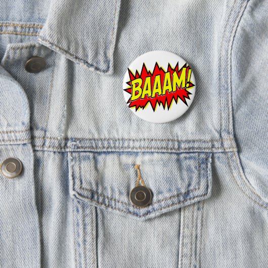 BADGE ROND 5 CM BAAAM ! (En situation)