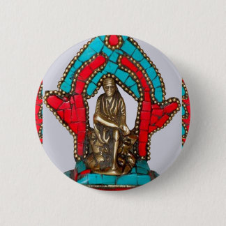 Badge Rond 5 Cm BABA de SIRDI SAI - Saibaba