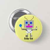 Badge Rond 5 Cm Baby Bot (Devant & derrière)