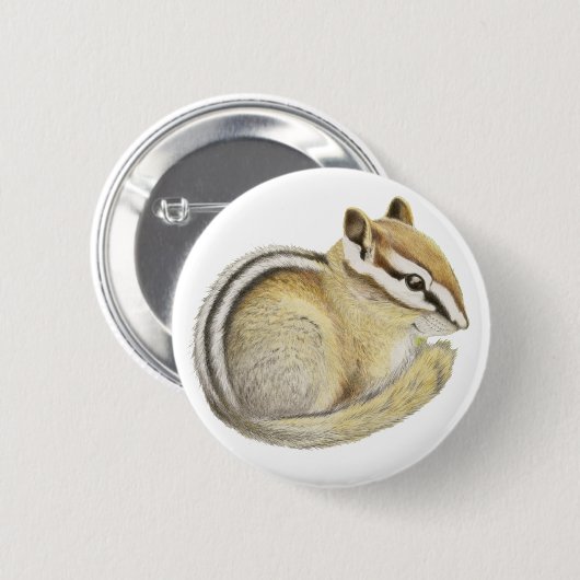 Badge Rond 5 Cm Baby Chipmunk (Devant & derrière)