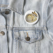 Badge Rond 5 Cm Baby Chipmunk (En situation)