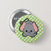 Badge Rond 5 Cm Baby Elephant Cutie (Devant & derrière)