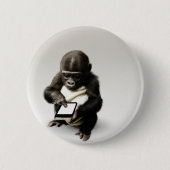 Badge Rond 5 Cm Baby gorilla Button / チビゴリラの缶バッジ Gorilla Life (Devant)