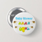 Badge Rond 5 Cm Baby shower (Devant & derrière)
