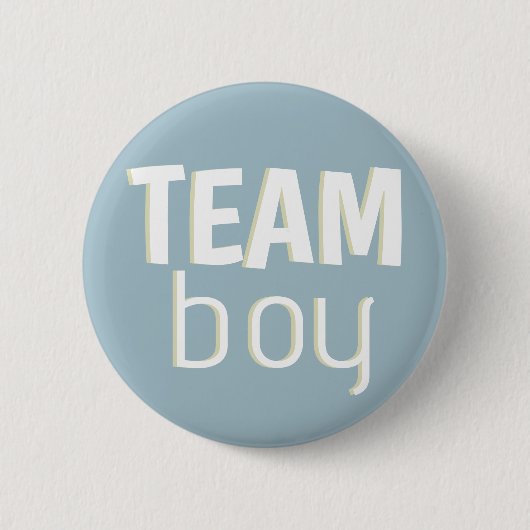 Badge Rond 5 Cm Baby shower bleu Dusty (Devant)