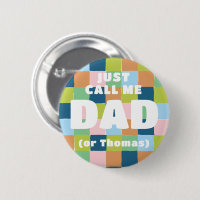 Baby shower coloré Fun Checker Block Papa