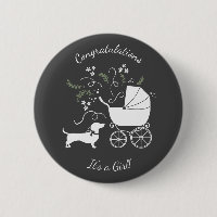 Baby shower Dachshund Weiner Chien