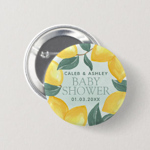 Badge Rond 5 Cm Baby shower de citron vert Épingle