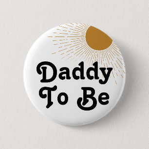 Badge Rond 5 Cm Baby shower Editable Papa