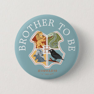 Badge Rond 5 Cm Baby shower Harry Potter   Frère à être
